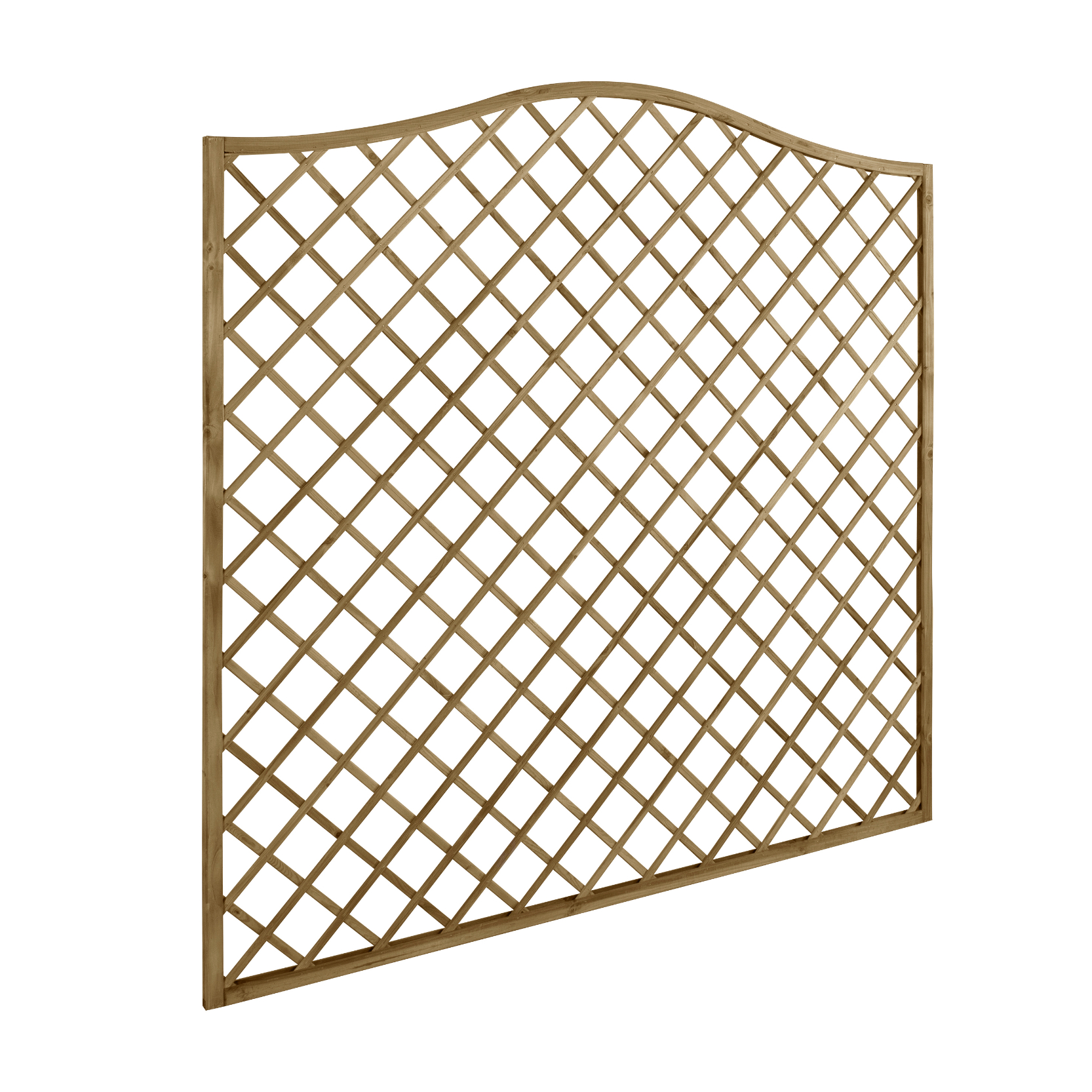 1.8m x 1.8m Pressure Treated Decorative Europa Hamburg Garden Screen