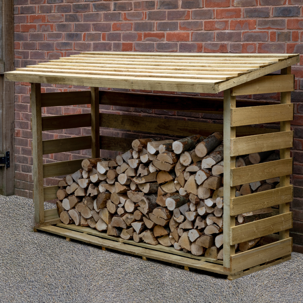 Large Pent Log Store FSC® certified (Home Delivery) Plane & Simple