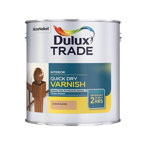 Dulux Trade Quick Dry Varnish Clear Gloss 1L Plane & Simple