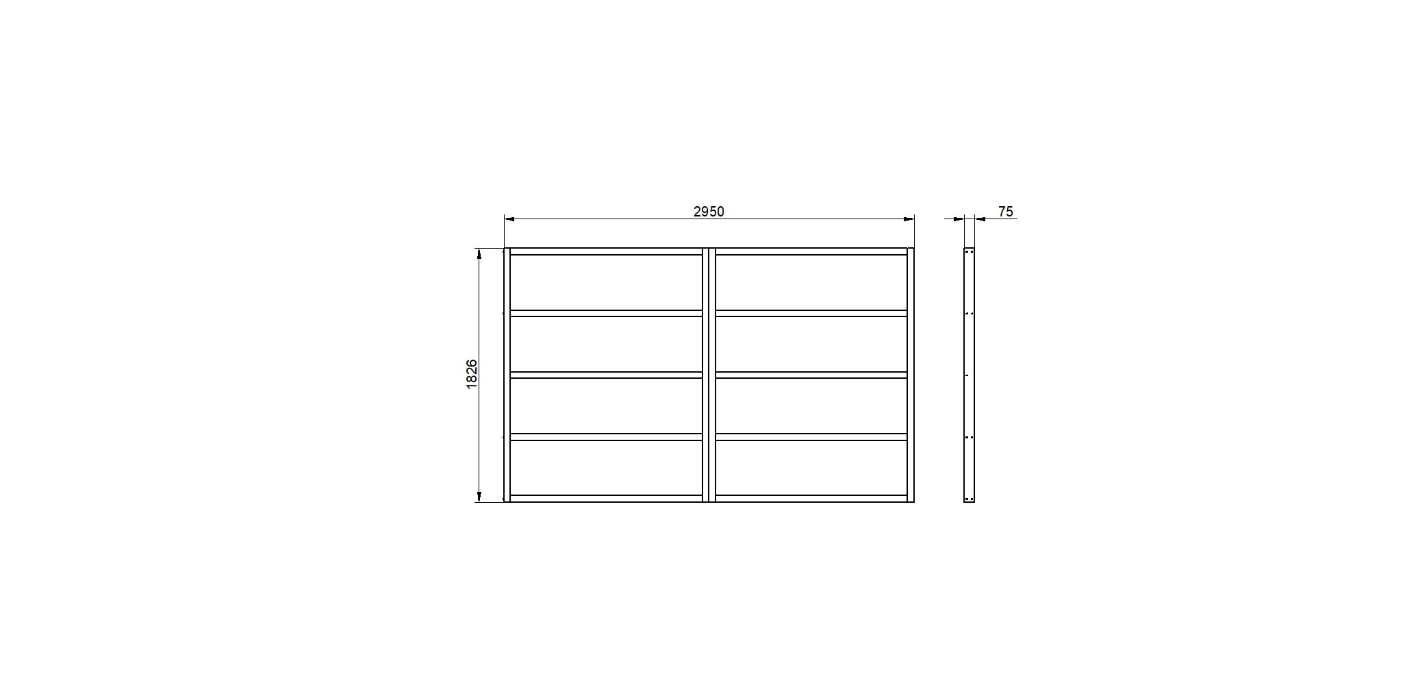 10x6 Shed Base Pressure Treated FSC® certified (Installed) Plane & Simple