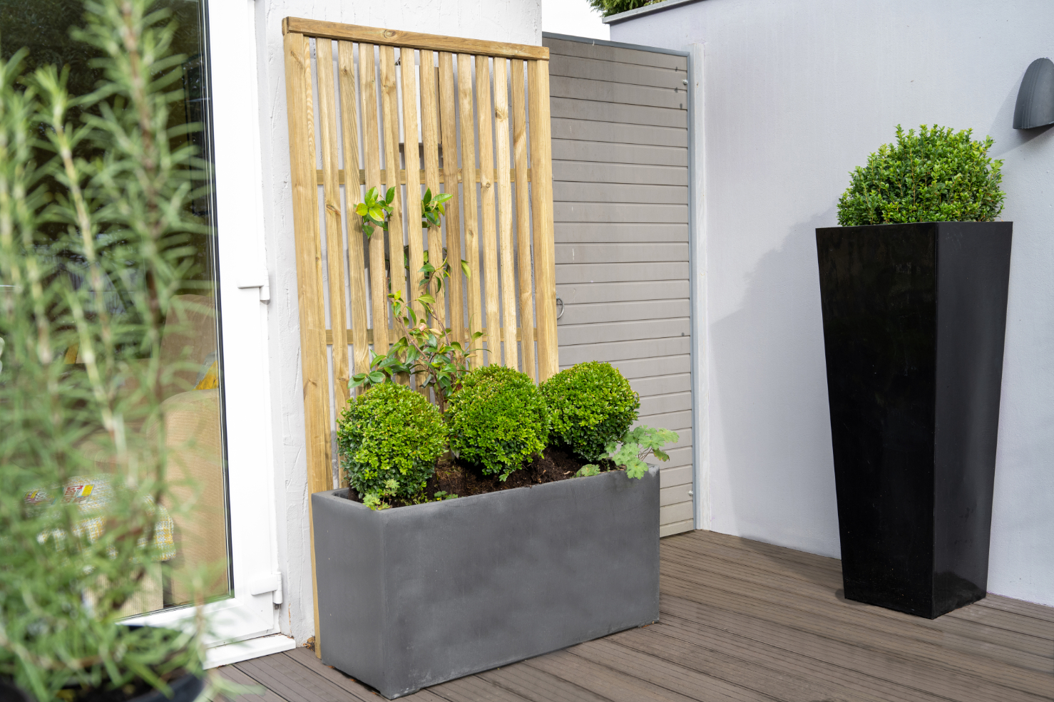 1.8m x 0.9m Pressure Treated Vertical Slatted Screen Pack of 5 FSC