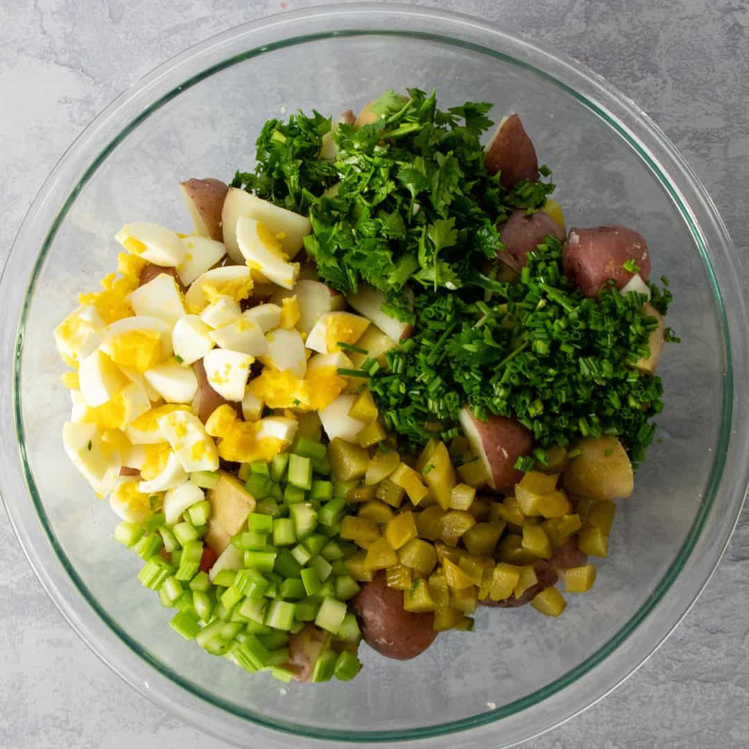 No Mayo Potato Salad All Recipes It's Raining Flour