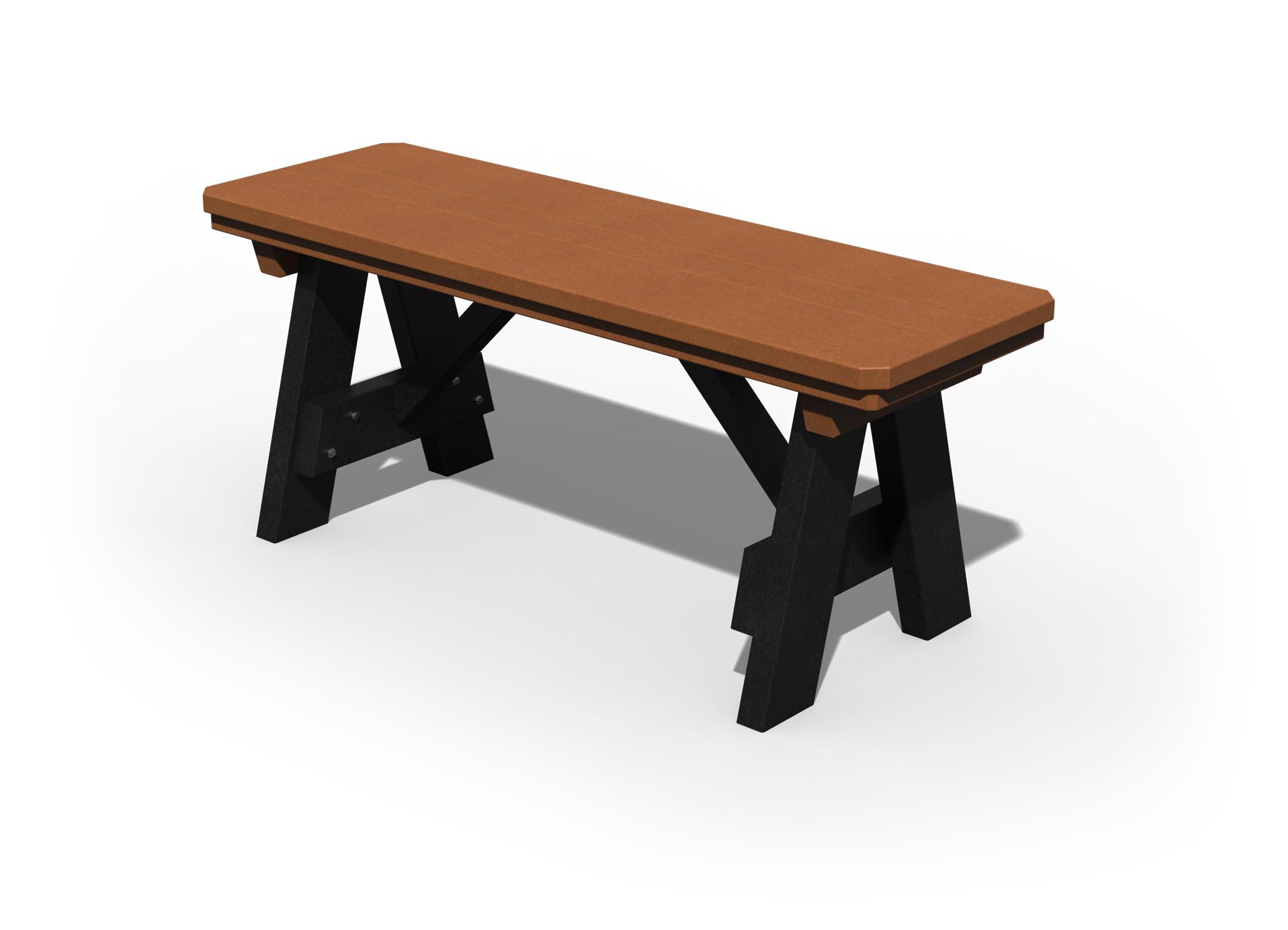 English Garden Dining Bench 4' American Recycled Plastic