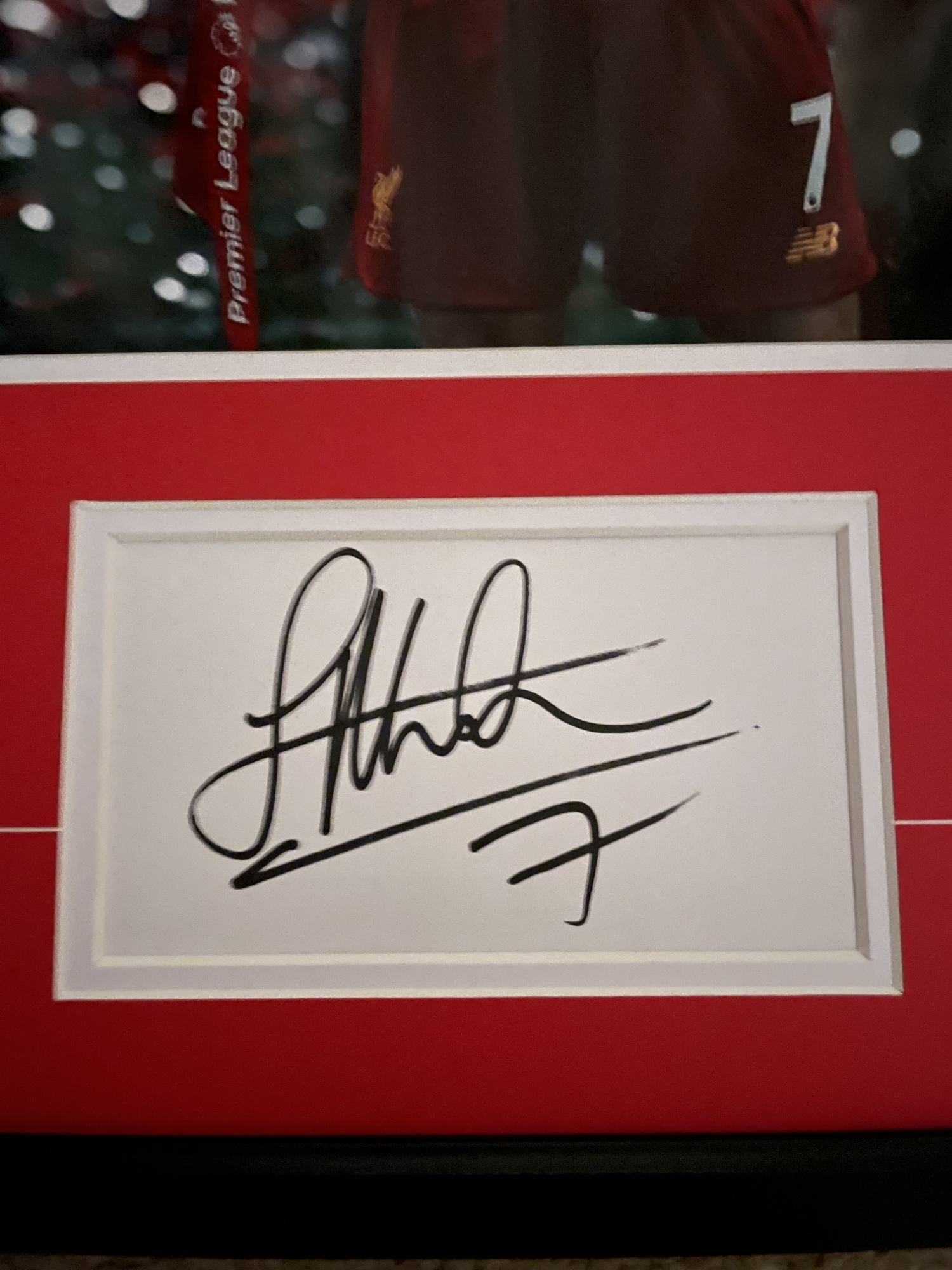 Signed Framed James Milner Liverpool Presentation Its Signed Memorabilia