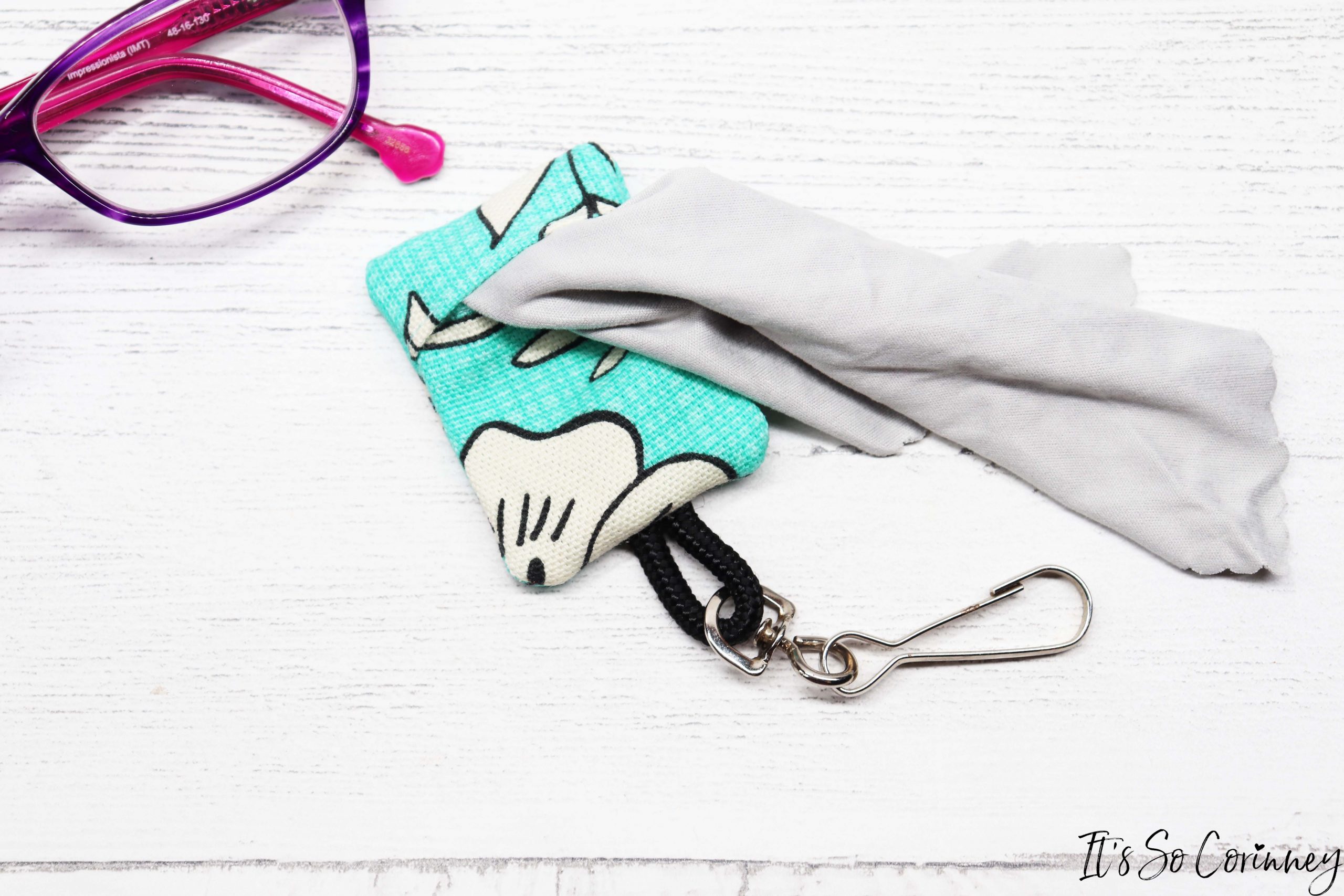 Eyeglass Lens Cloth Cover Sewing Tutorial It's So Corinney