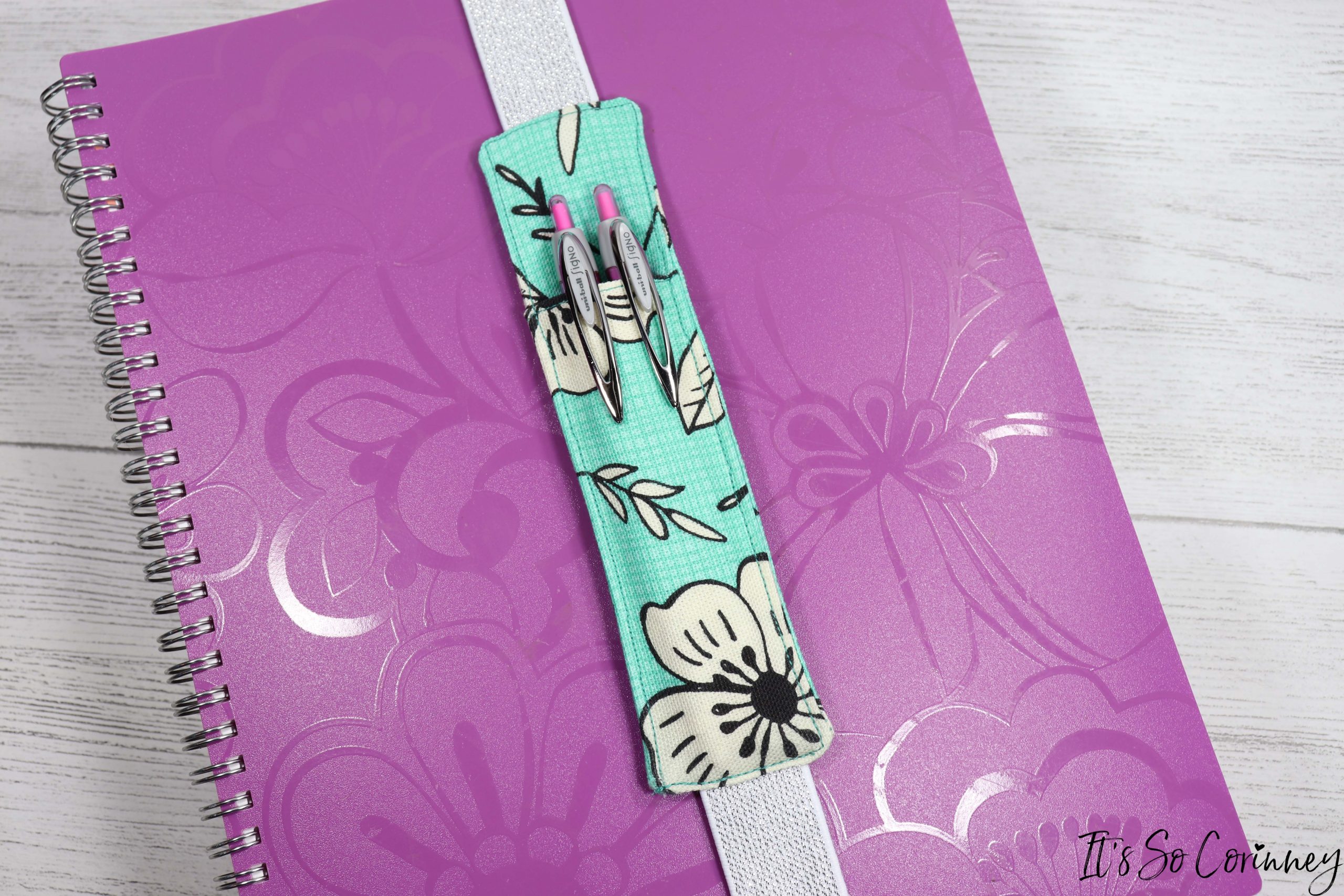 Journal Pen Holder Sewing Tutorial It's So Corinney
