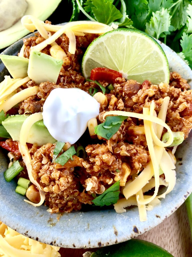 Slow Cooker Ground Turkey and Quinoa Enchilada Stew It Started With Toast