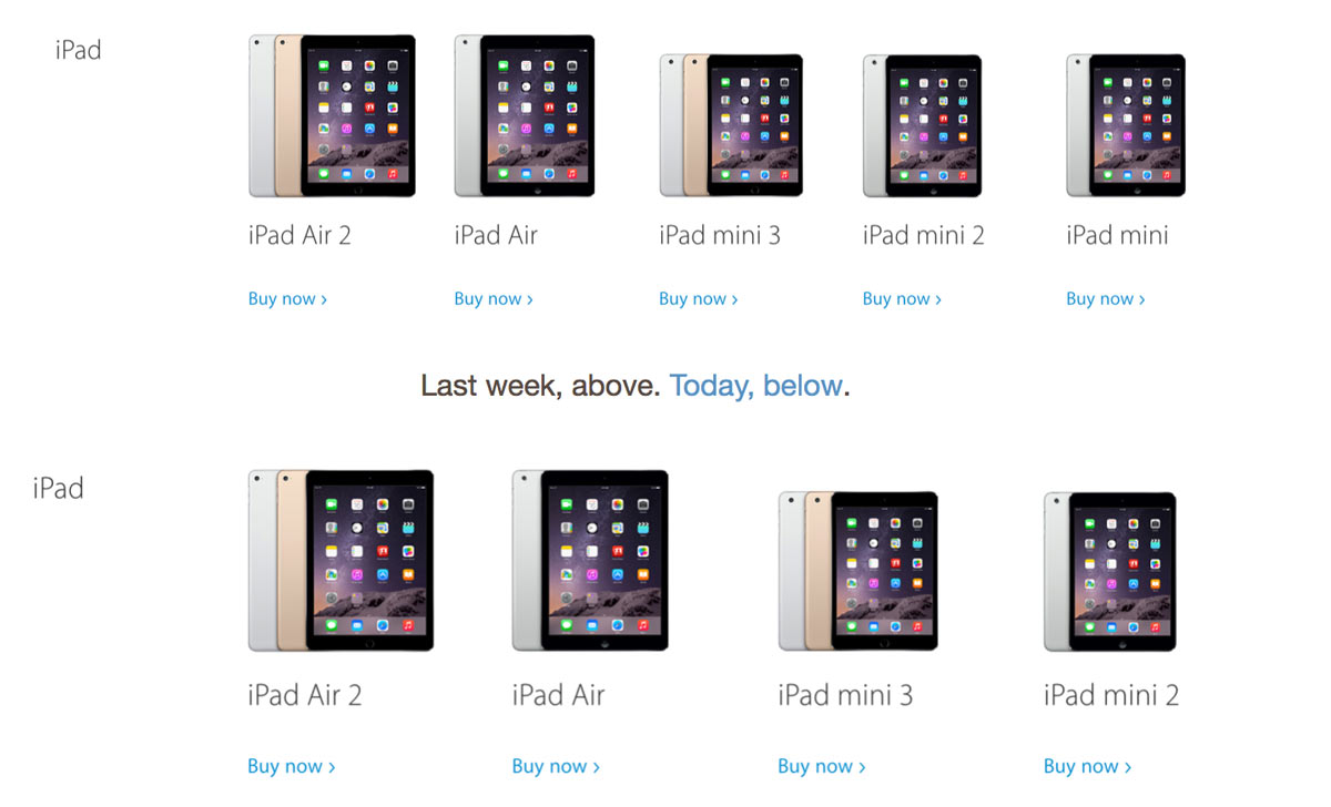 iPad miniの販売が終了へ！iPadのラインナップはRetinaと64bitプロセッサが標準に！ IT