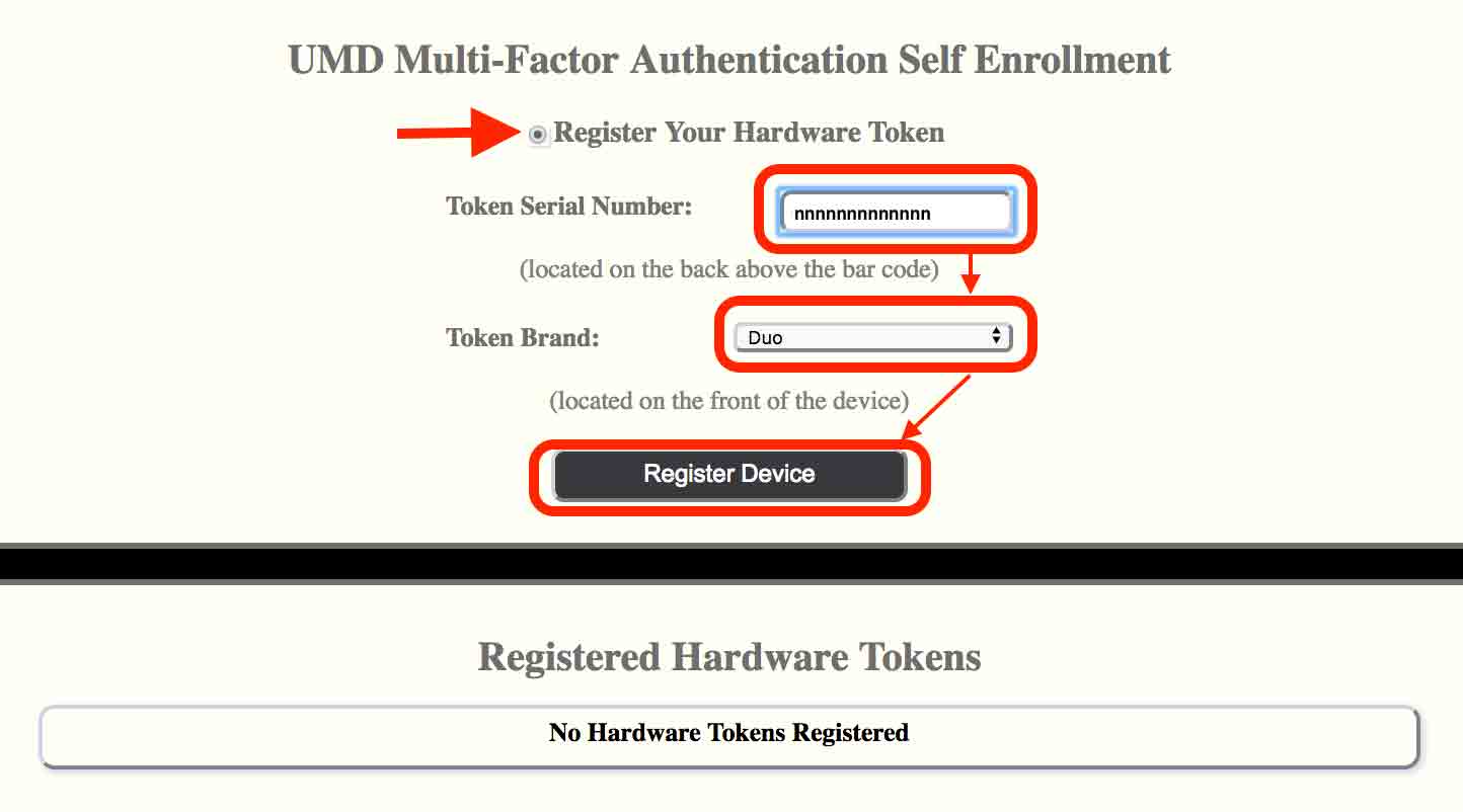 Manage Multifactor Authentication Hardware Tokens IT Service Desk