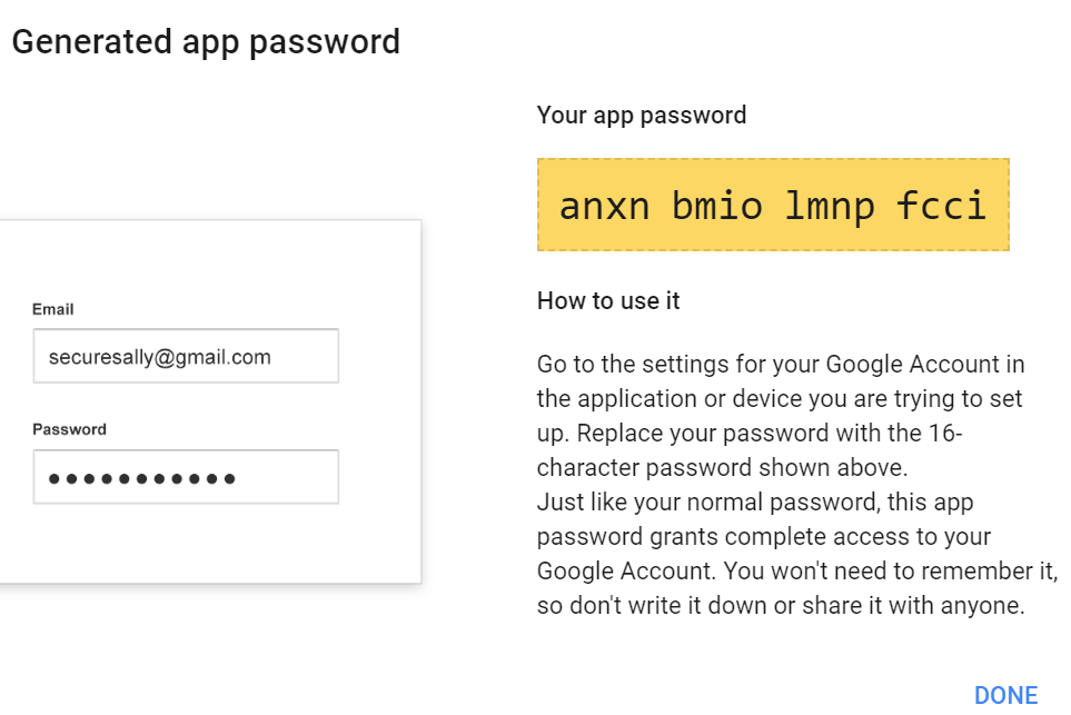 Create an App Password for Gmail IT Service Desk