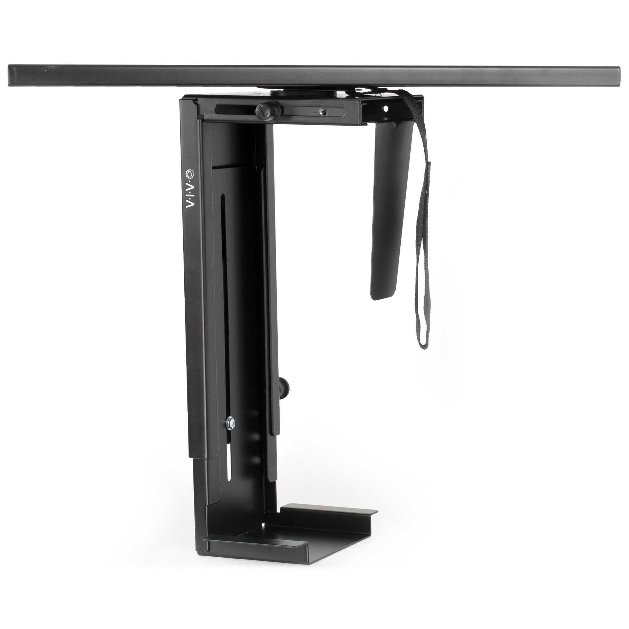 VIVO Adjustable UnderDesk Slider PC Mount Computer Case with 360° Turn