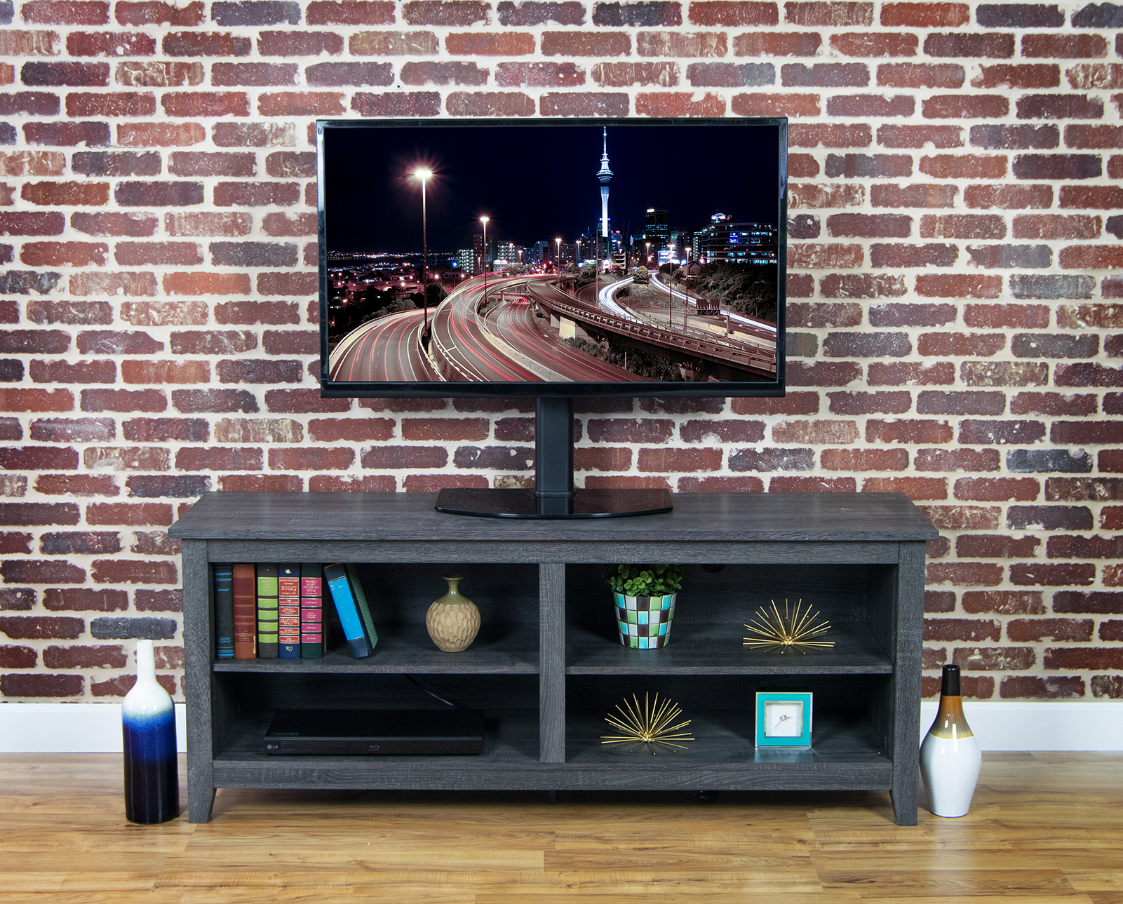 VIVO 32" to 47" Universal TV Table Top Stand MOUNT with Glass Base eBay