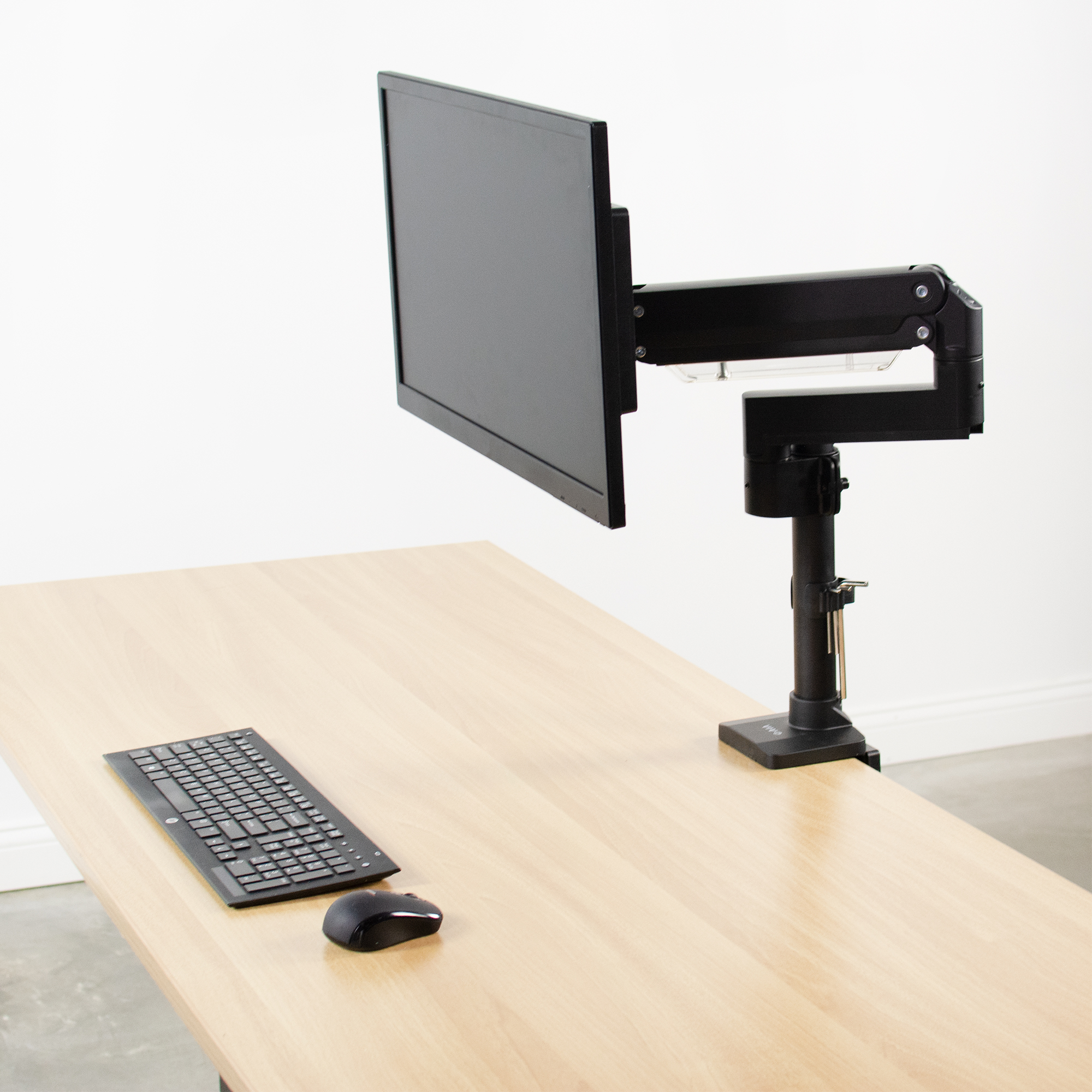 VIVO Single Monitor Stand Desk Mount w/ Pneumatic Spring Arm Up to 32