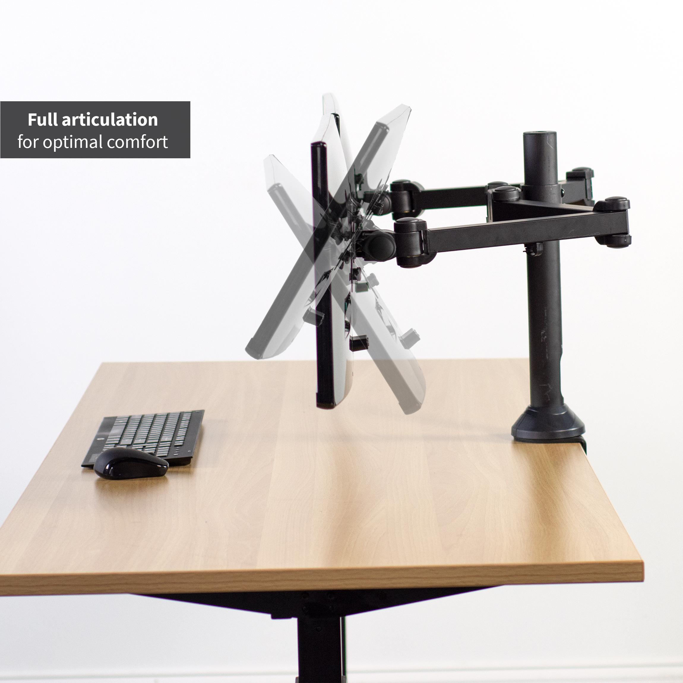 VIVO Dual Monitor Mount Fully Adjustable VESA Stand for 2 Ultra Wide