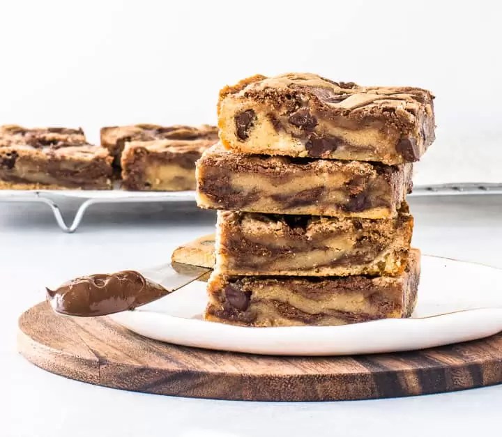 Easy Nutella Bars The ItsyBitsy Kitchen