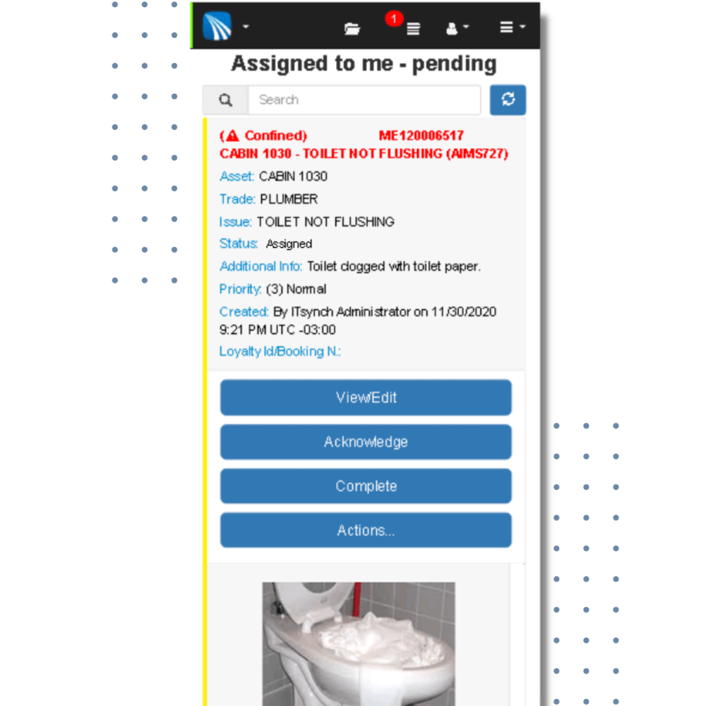 AIMS Assets Issues Management System Ship HSEQ Software ITsynch Cruise Ship Management