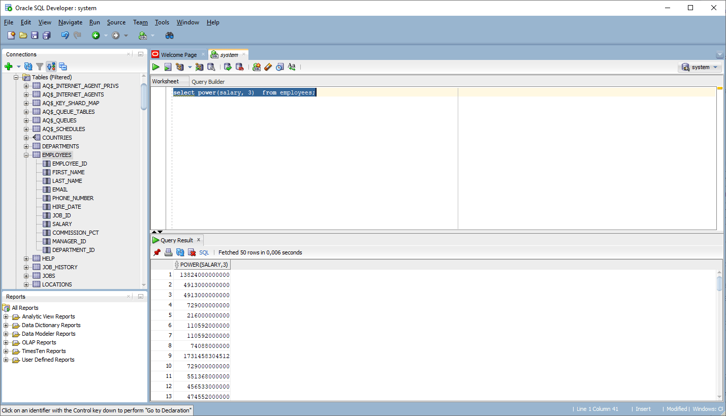 Funkcje Oracle SQL Funkcja EXP ITTalk.pl