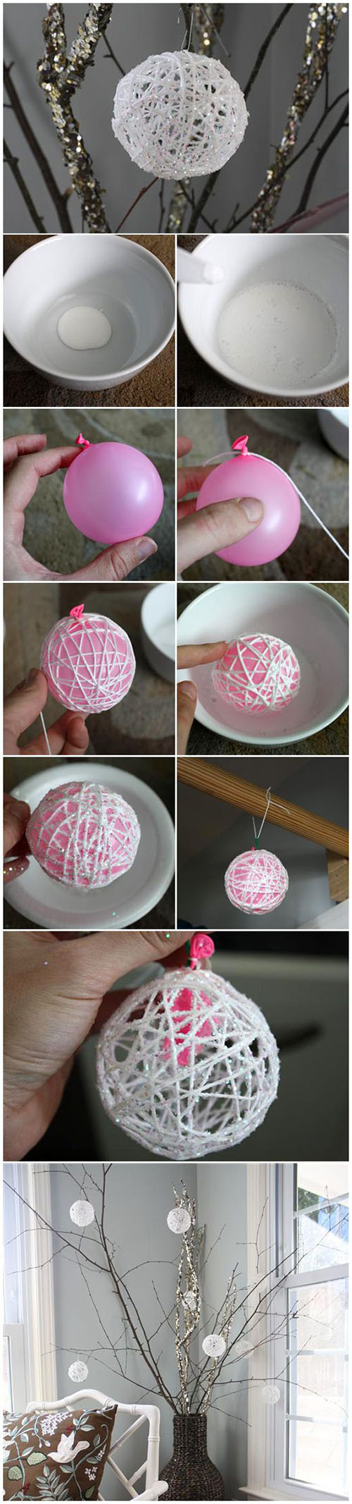 Making string ornaments Useful Tutorials