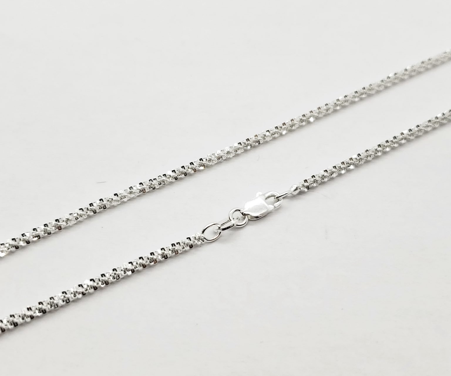 Sterling Silver 2.2mm Diamond Cut Rope Chain Necklace InTheWorksBeads