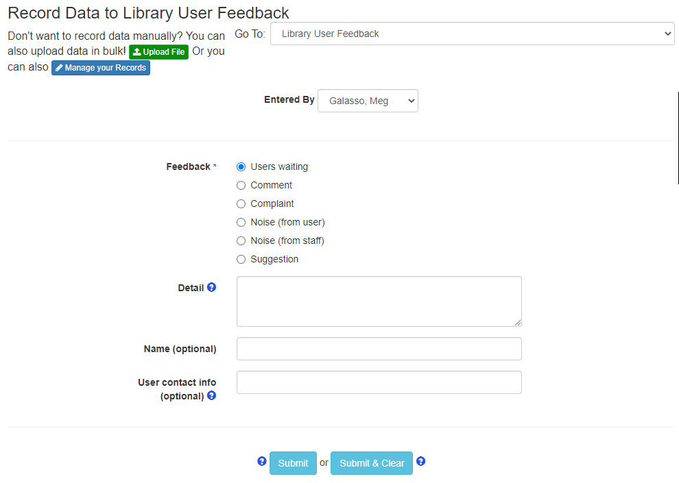 Recording User Feedback and Users Waiting IU Kokomo Library Student