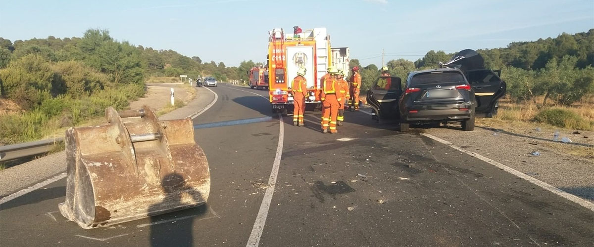 Grave accidente de tráfico ayer en Requena