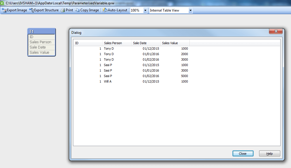 Параметризованные переменные или пользовательские функции в QlikView