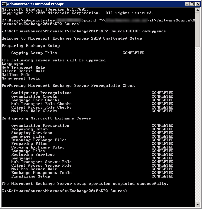 Upgrade Exchange 2010 SP1 to SP2 on a single server environment Ivan