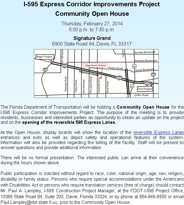 IVANHOE CIVIC ASSOCIATION, DAVIE, FL, NEWS AND ALERTS