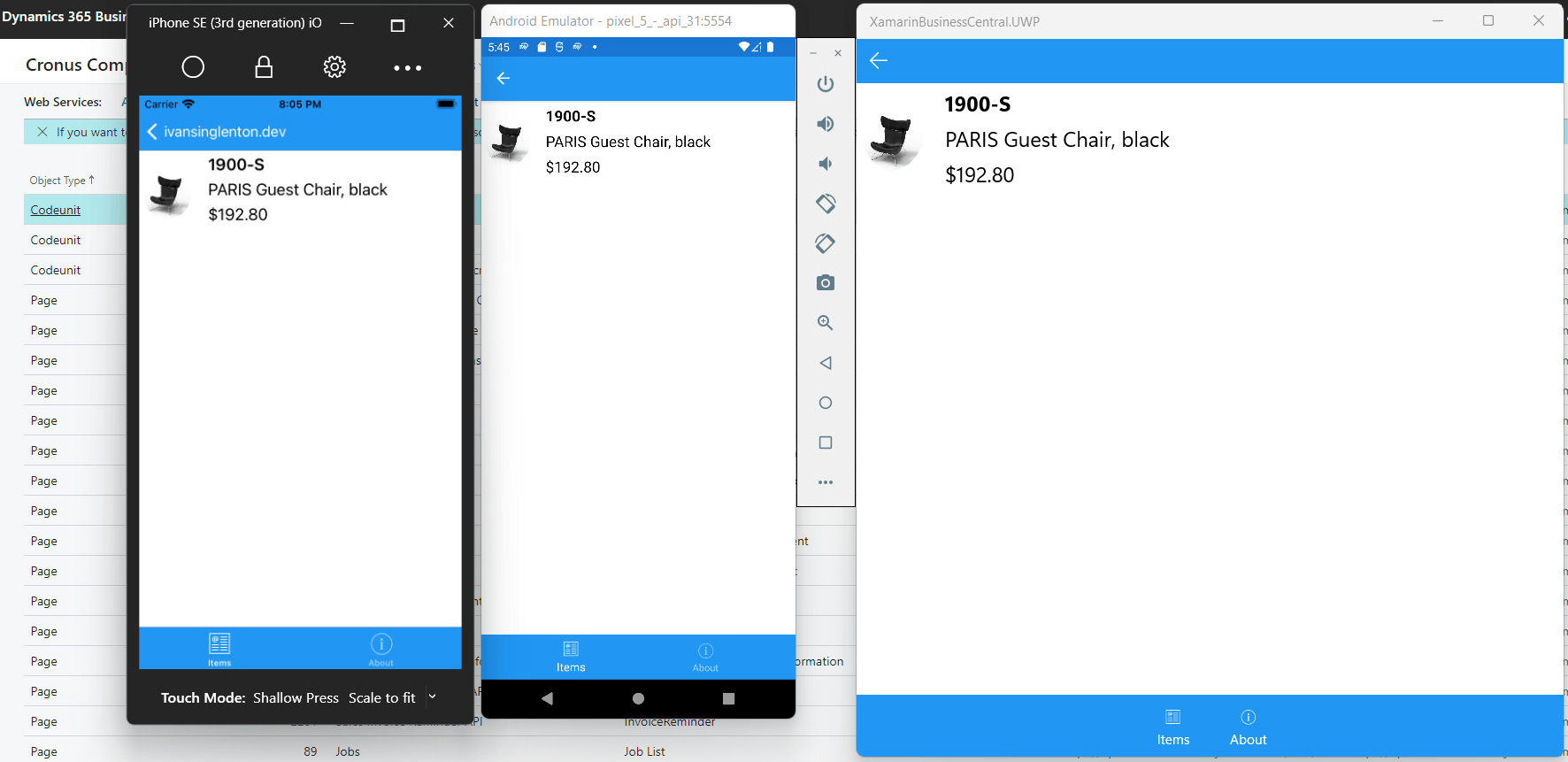 How to connect Business Central with a Xamarin Forms app Ivan Singleton