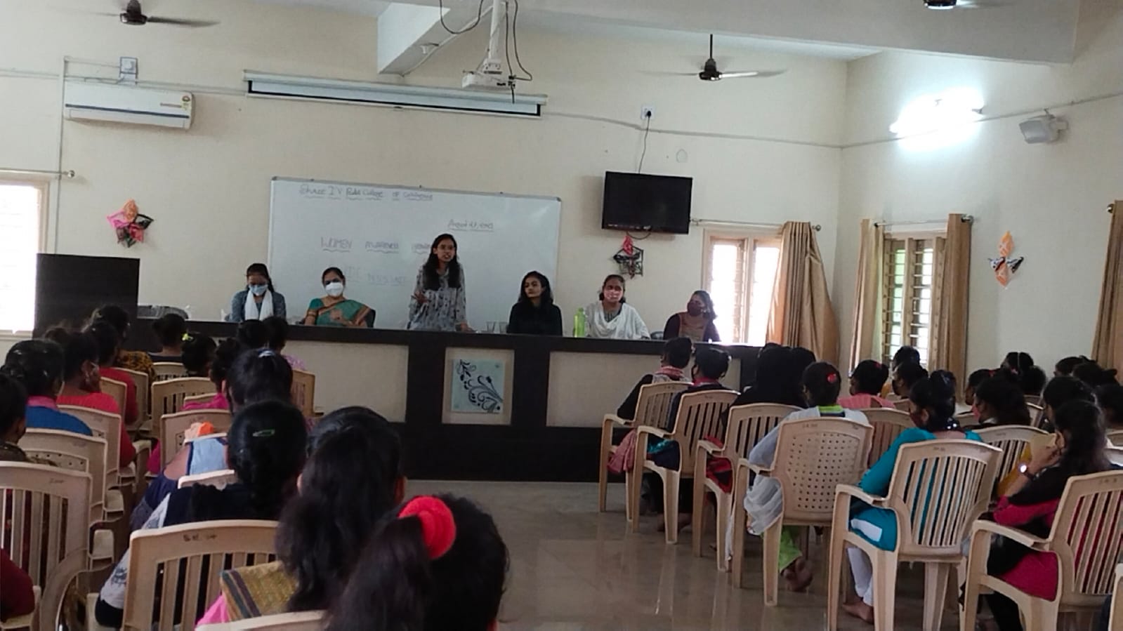 Women health awareness program I V Patel College of Commerce