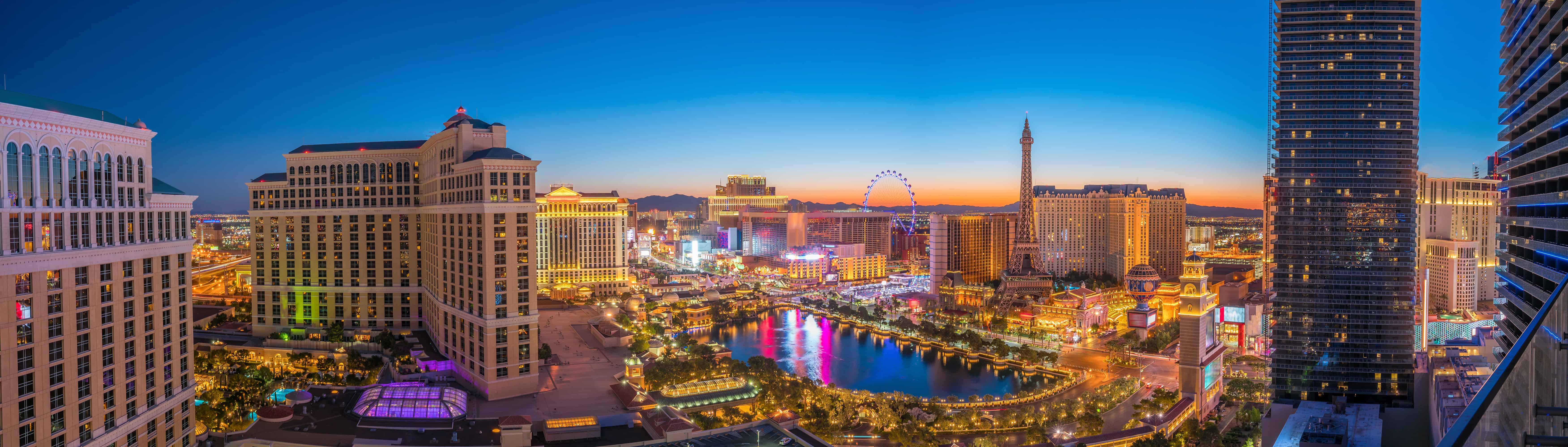 Aerial view of Las Vegas strip Vibration Analysis