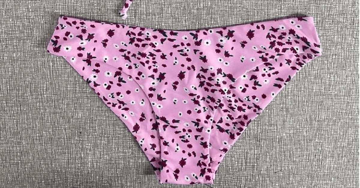 Pink Floral FullCoverage Bikini Bottoms/ Ivee Swimwear Lebanon