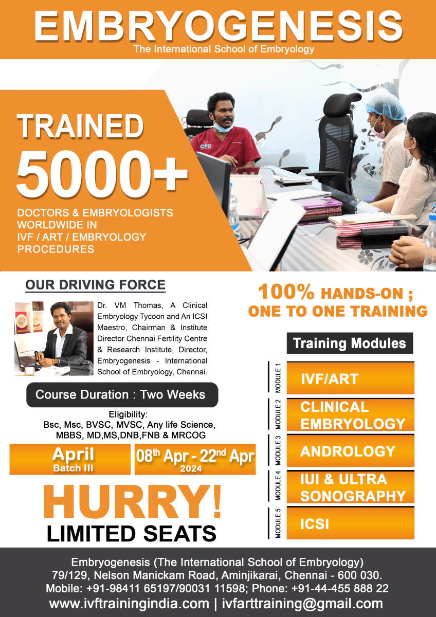 ART & Embryology training program IVF News
