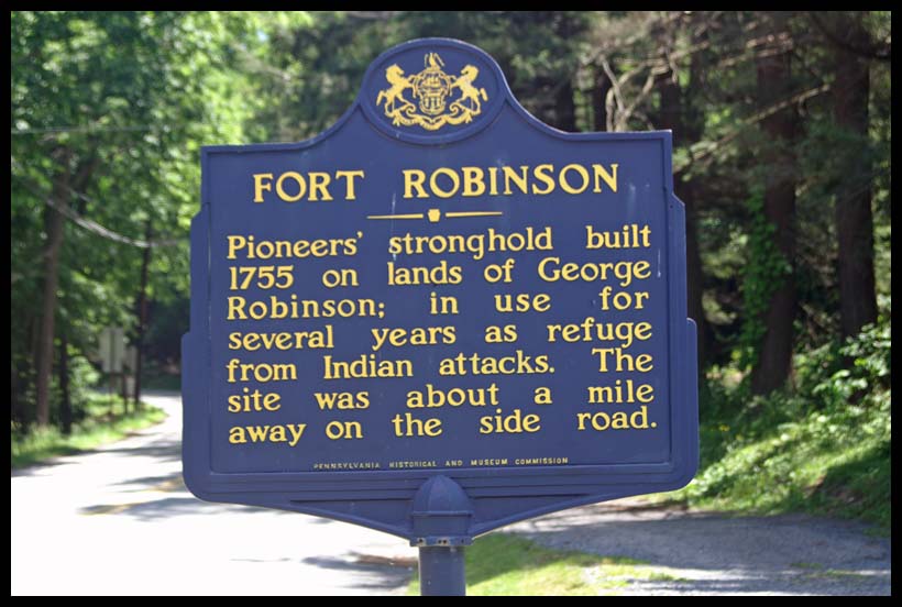 Fort Robinson Pennsylvania Historical Markers on