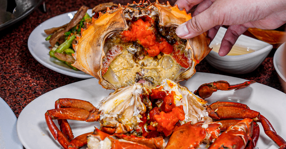 大祥海鮮燒鵝餐廳 |螃蟹季開跑了！台中活蟹料理首選，現在來店或外帶沙公沙母都享8折優惠哦～