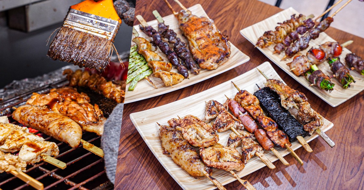 柒串燒 逢甲店 |台中營業到凌晨宵夜串燒店，獨家現烤秘醬串燒19元起，鹹香涮嘴好入味！