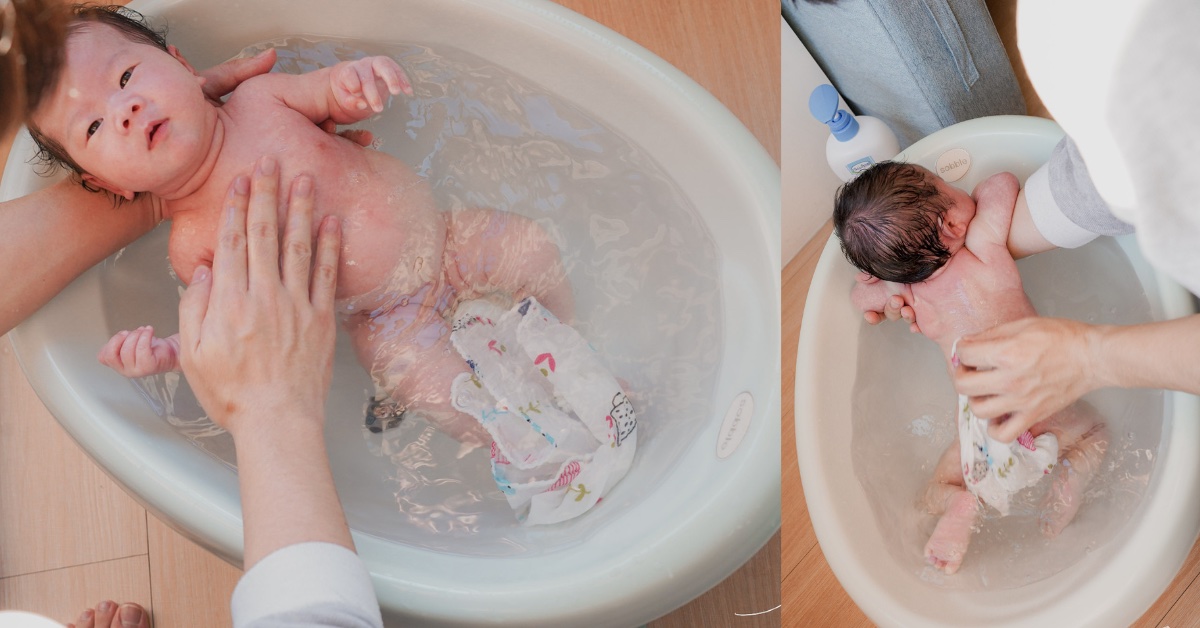 Sobble棉花糖澡盆｜來自韓國最柔軟最安全嬰兒洗澡盆，內建溫度顯示器、防滑可調式吸盤球，寶寶洗澡輕鬆上手！