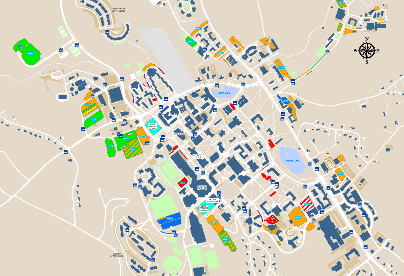 University Of Connecticut Storrs Campus Map Storrs