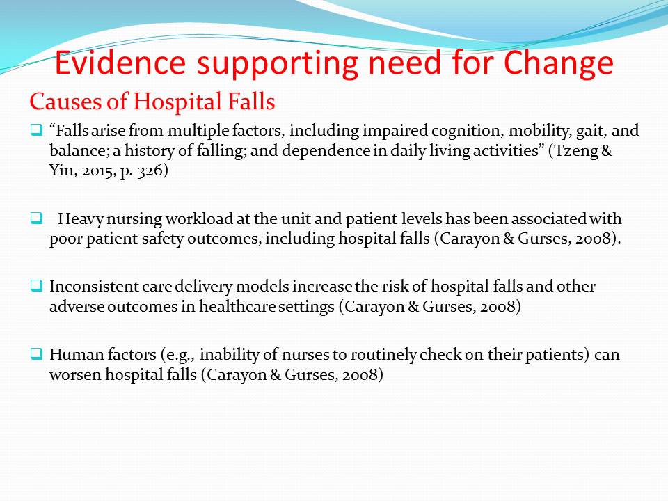Evidence Based Hospital Fall Prevention