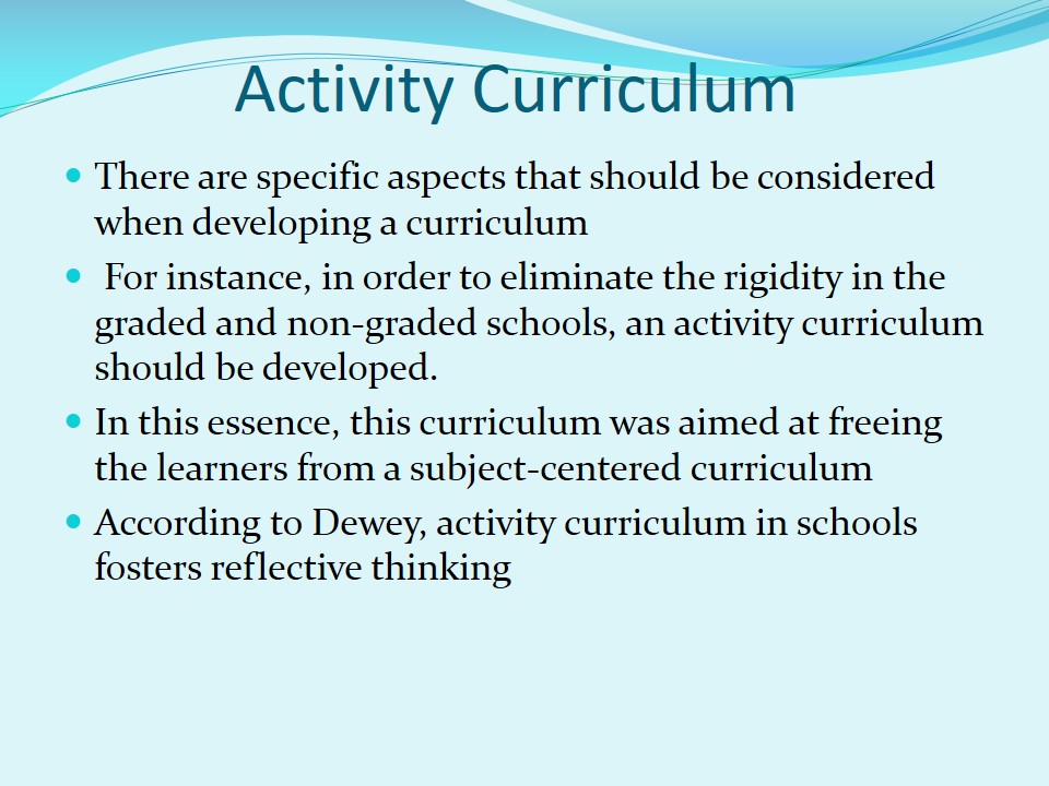 Organizing and Implementing the Curriculum 1831 Words Presentation