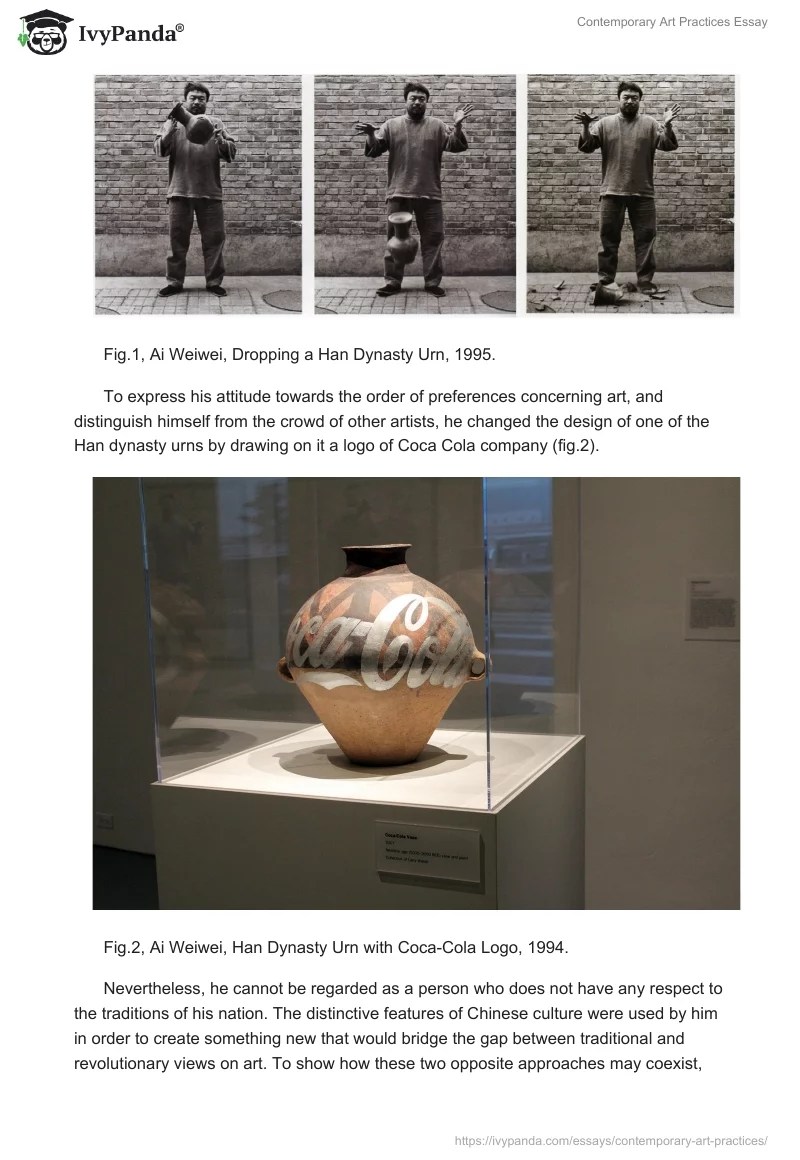 Contemporary Art Practices 2962 Words Essay Example