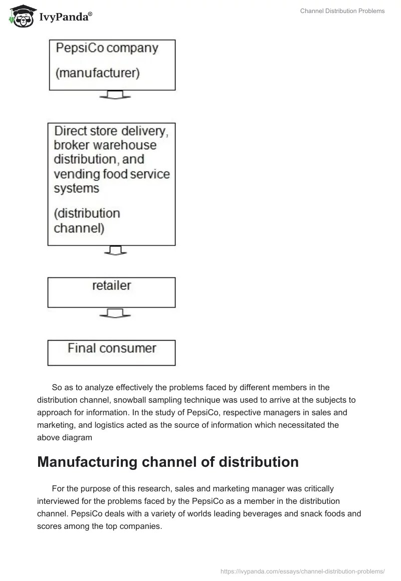 Channel Distribution Problems 1333 Words Essay Example