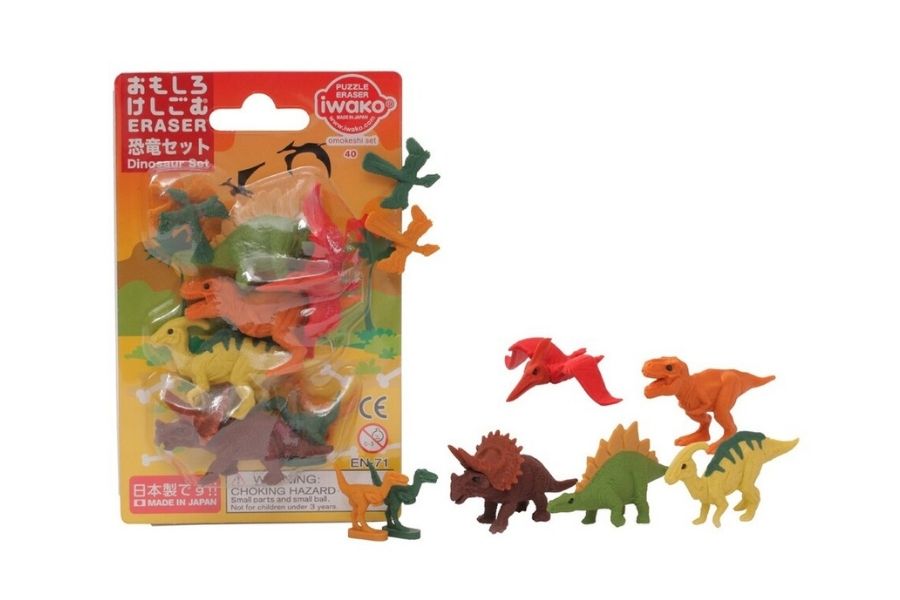 Dinosaur Erasers Iwako