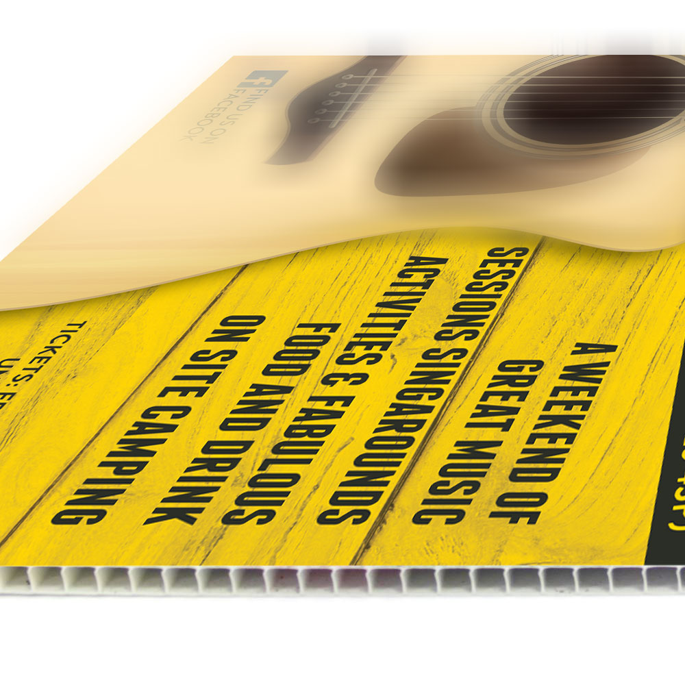 Correx Boards Printed in full colour, perfect for advertising