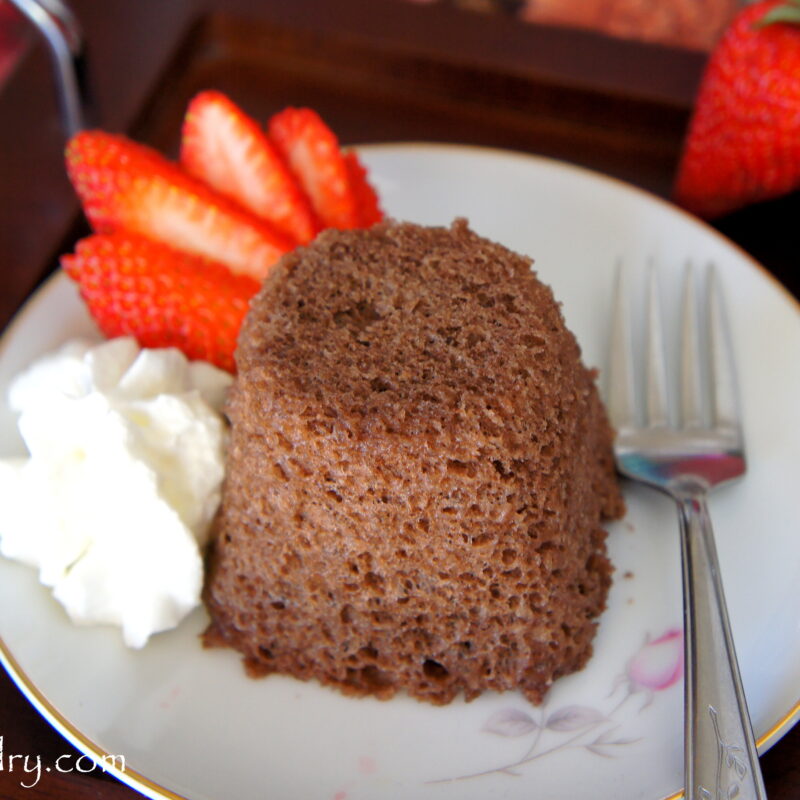 Microwave Chocolate Mug Cake (2 ingredients)