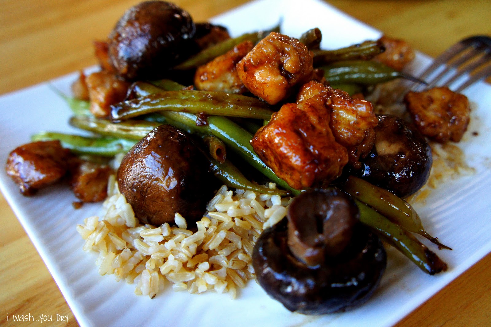Mushroom Chicken with Green Beans I Wash You Dry