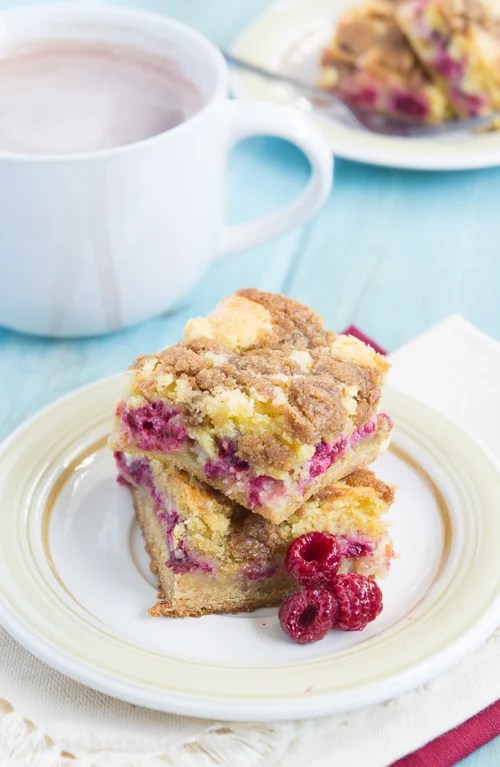 Gooey Raspberry Coffee Cake Bars I Wash You Dry