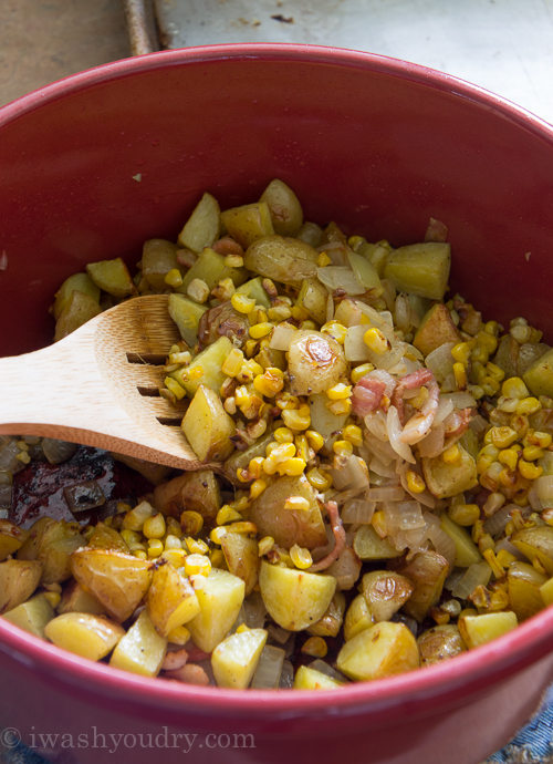Roasted Corn and Potato Chowder I Wash You Dry