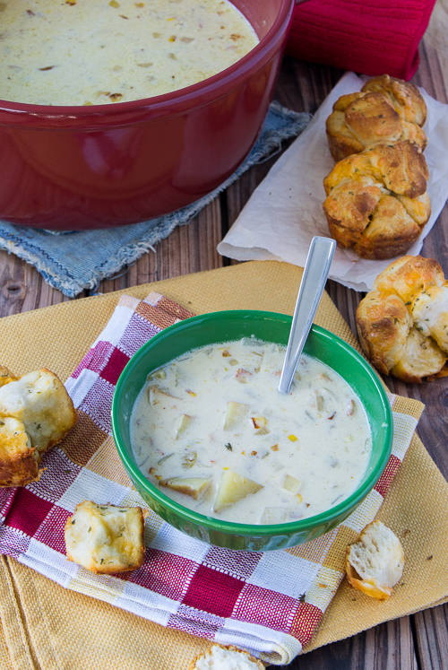 Roasted Corn and Potato Chowder I Wash You Dry
