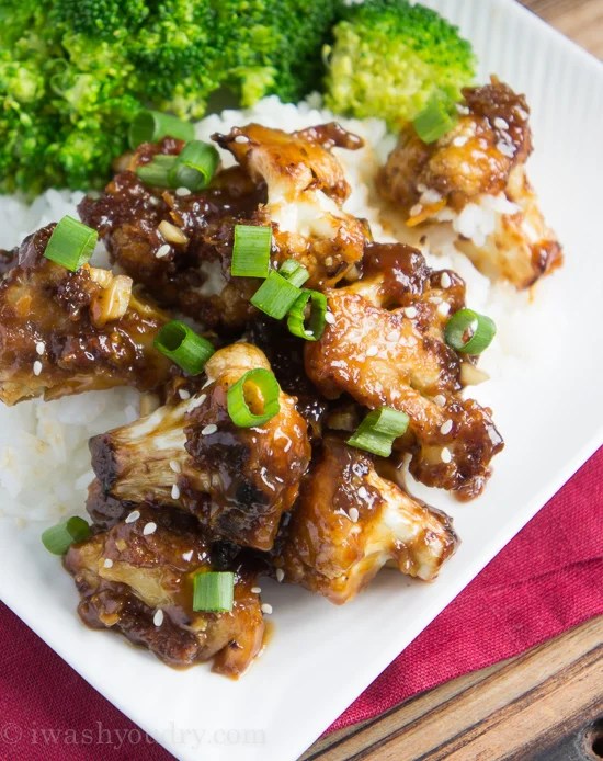Vegetarian Orange Chicken Cauliflower I Wash You Dry